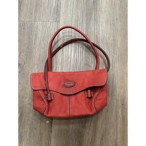 TOD'S Red Suede Shoulder‎ Bag